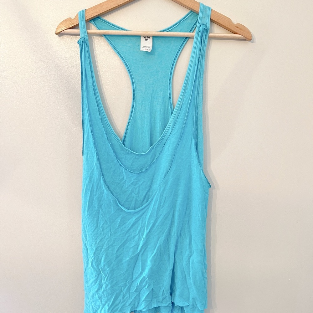 Free People Blue Tank Top